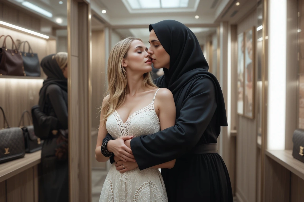 Arab lesbian woman