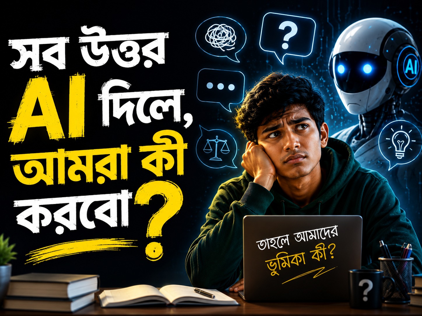 AI Dependency: মানুষ কি ধীরে ধীরে নিজের চিন্তার ক্ষমতা হারিয়ে ফেলছে?