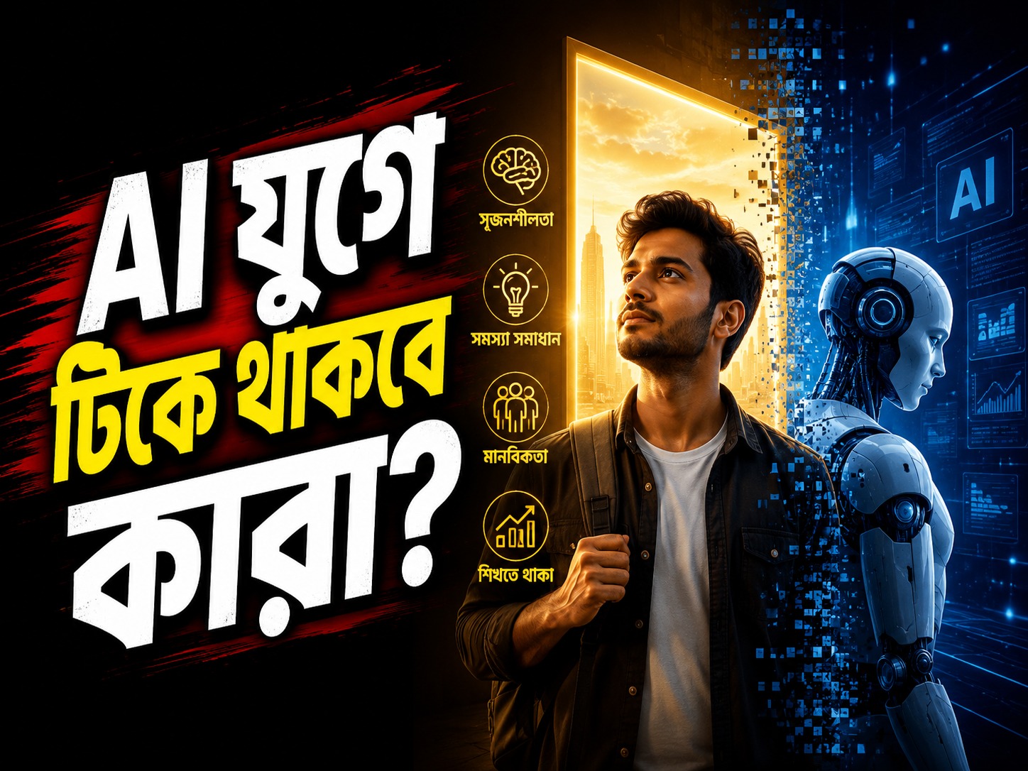 ভবিষ্যতের কাজের যুদ্ধ: AI কি সত্যিই মানুষের চাকরি কেড়ে নেবে?
