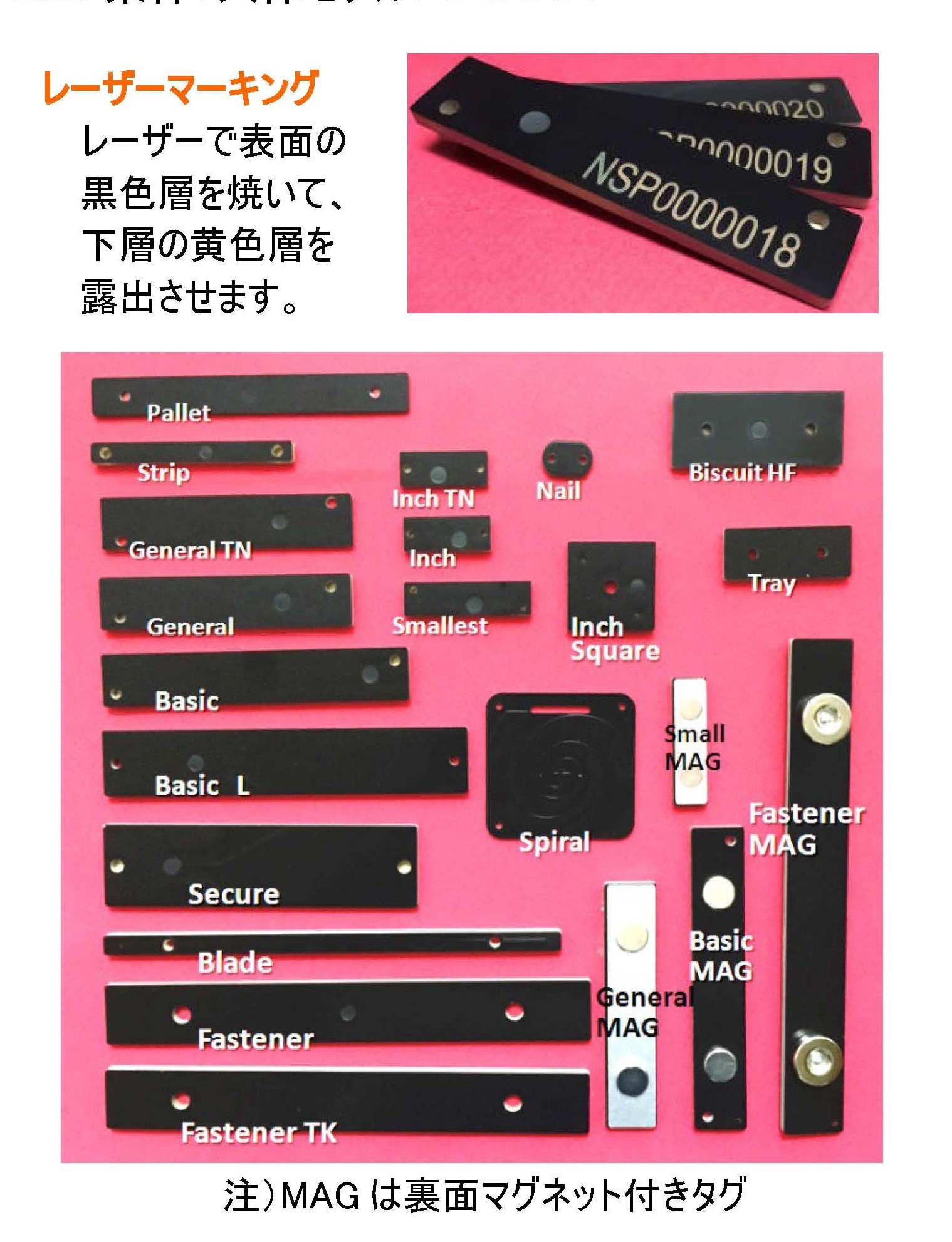 RFcamp社TITANシリーズUHF帯金属タグ