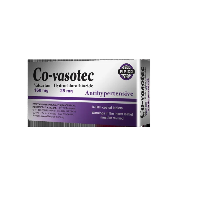 co-vasotec 160/25mg tab