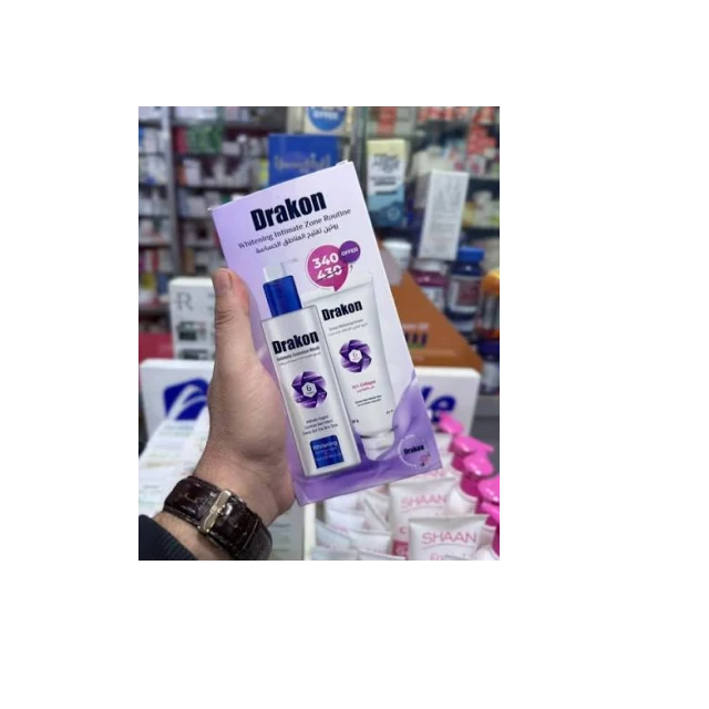 عرض دراكون روتين تفتيح المناطق الحساسه غسول وكريم