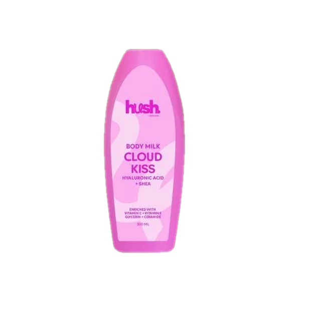 hush body milk cloud kiss 300ml