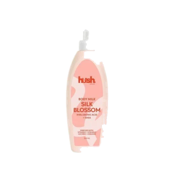 hush body milk silk blossom 300ml