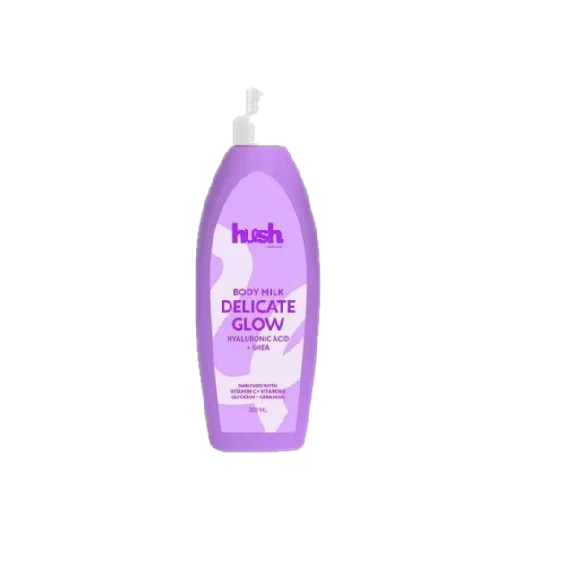 hush body milk delicate glow