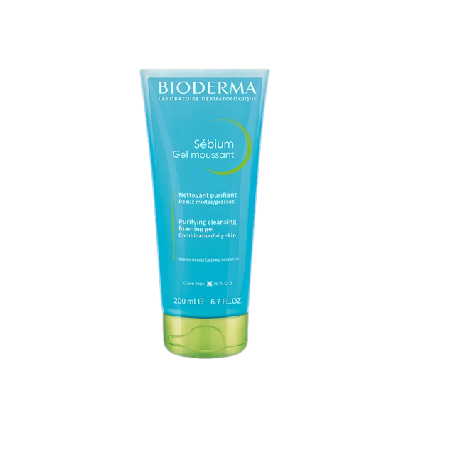 bioderma sebium gel moussant tube 200ml