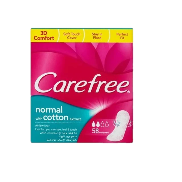 Carefree Panty Liners Cotton Fresh Scent – 58 Pcs