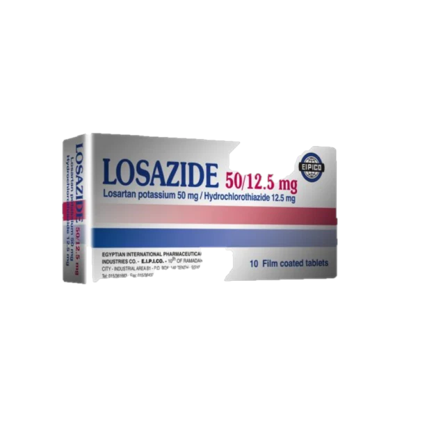 لوزازيد 50 12.5 اقراص 30قرص 3شريط