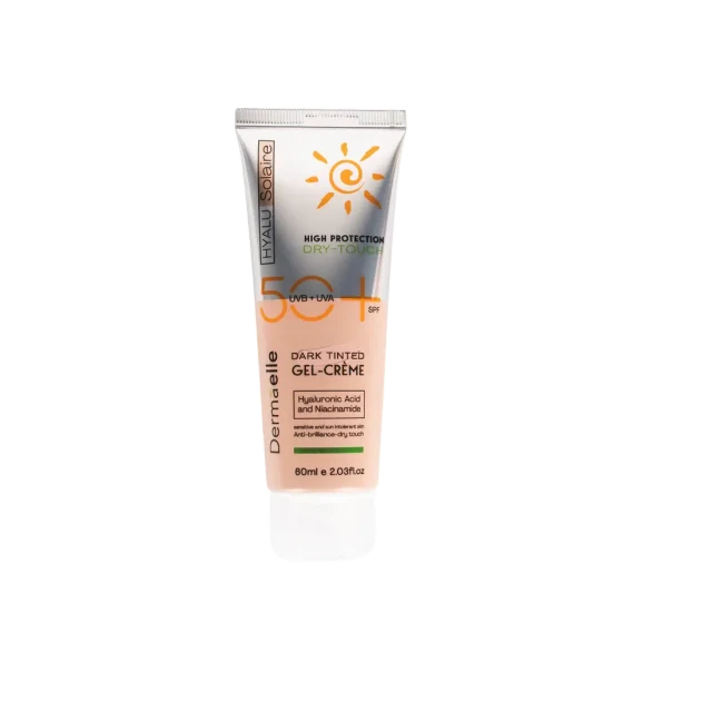 ديرمايل هيالو سولار كريم جل ملون غامق للوقاية من الشمس - 60 مل