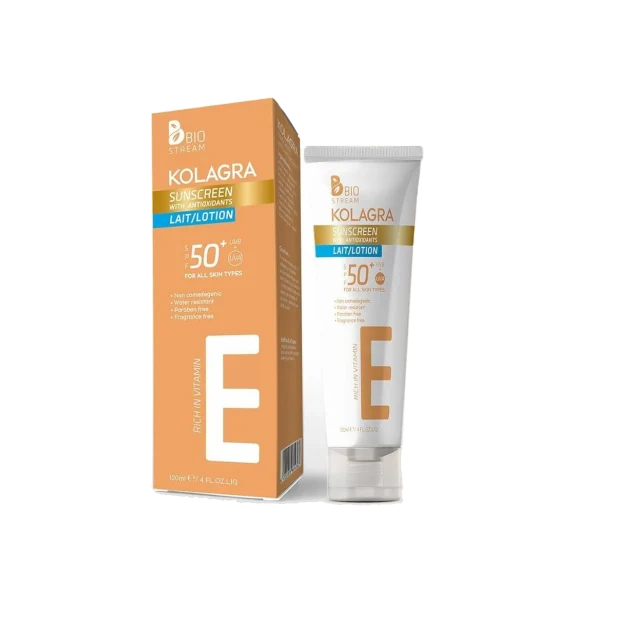 Kolagra Sunscreen Lait Lotion SPF50+ - 120 ML