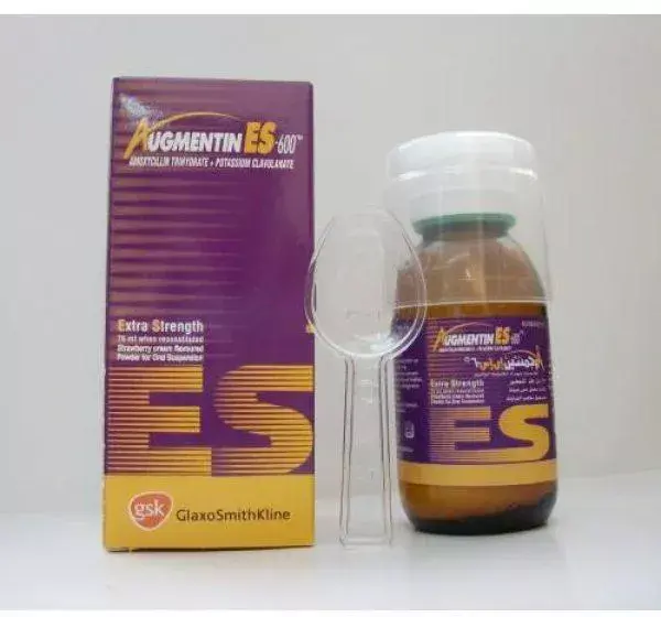 اوجمنتين اي اس 600مجم/5مل شراب معلق 75 مل