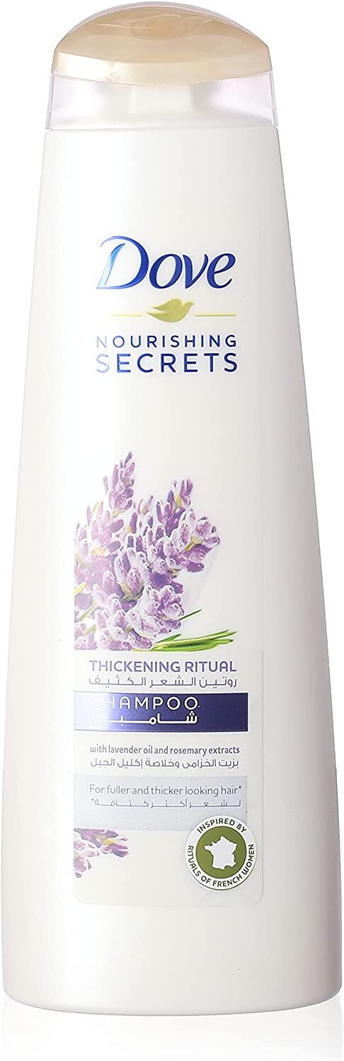 دوف شامبو روتين الشعر الكثيف بزيت الافندر والروزماري 400 مل