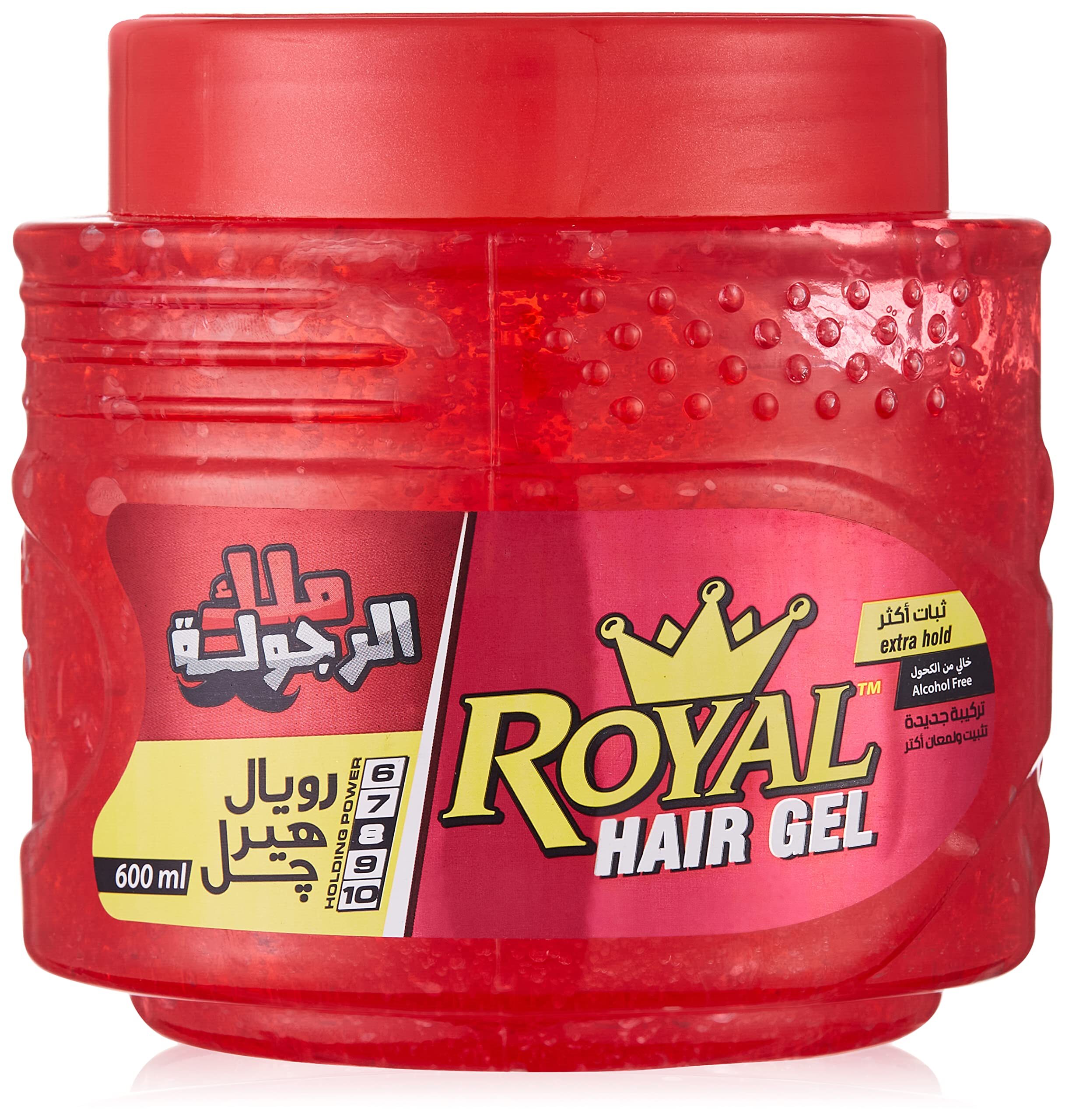 رويال جل للشعر تثبيت زيادة (8) أحمر 600 مل
