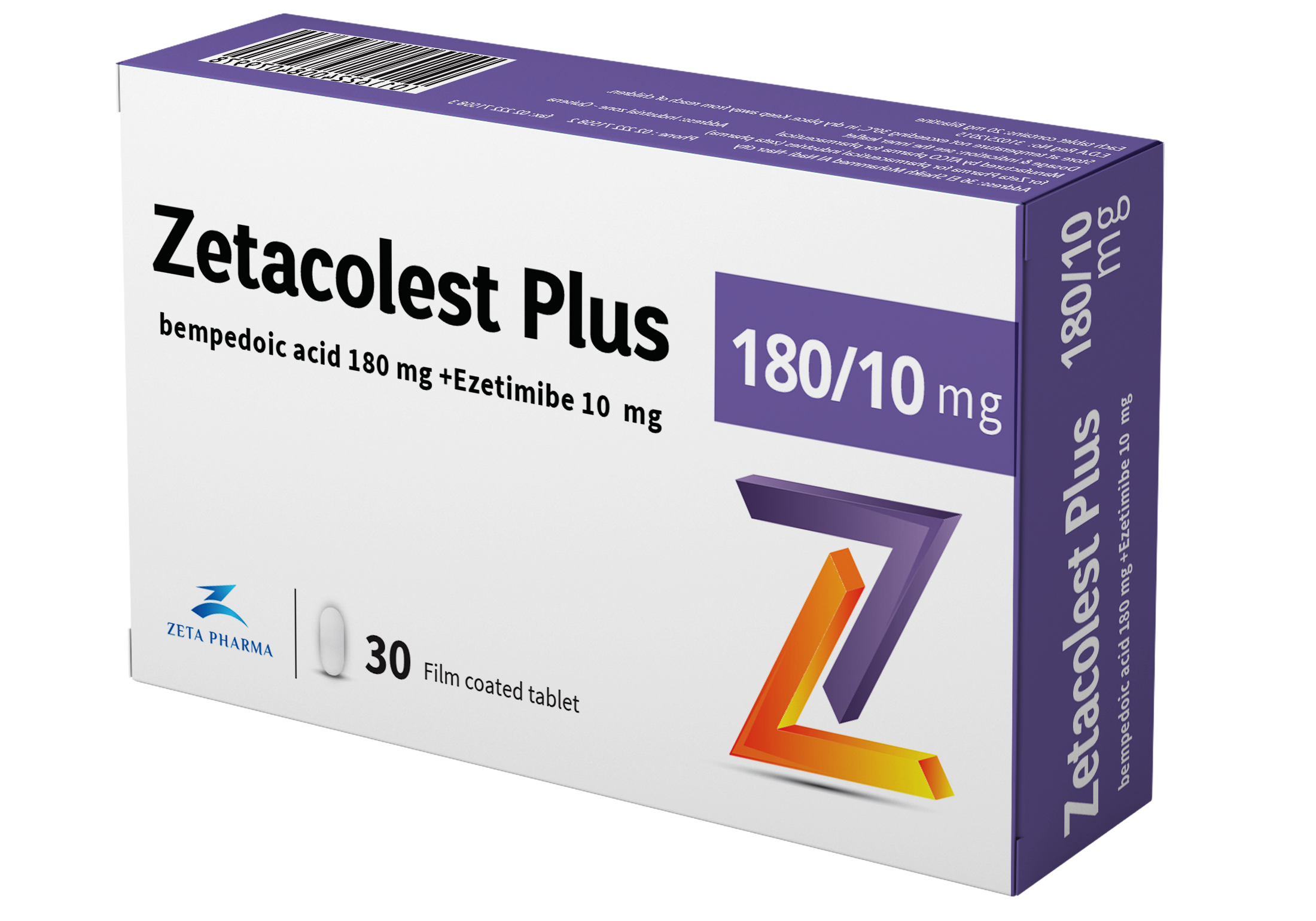 زيتاكوليست بلس 180/10 مجم 30 قرص