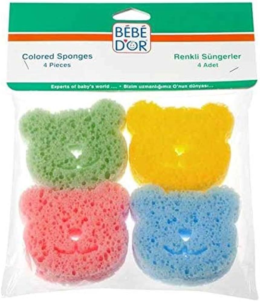 بيبي دور سبونج الوان 4 قطع