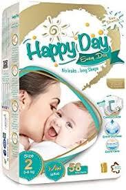 حفاضات ايفري داي من هابي داي، مقاس 2 - صغير، 3-6 كجم - 58 + 6 قطع اضافية