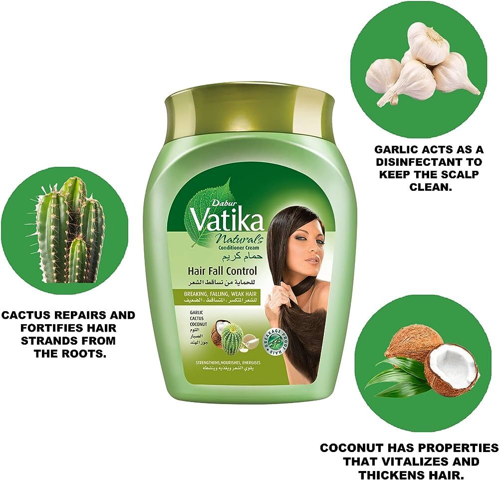 فاتيكا حمام كريم بالثوم وجوز الهند 500جم