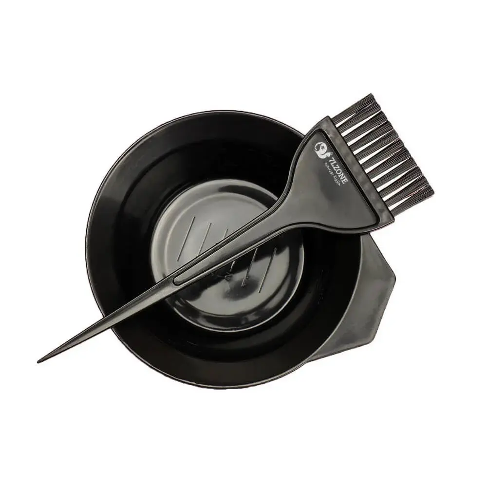 Hair Dye طبق وفرشاة