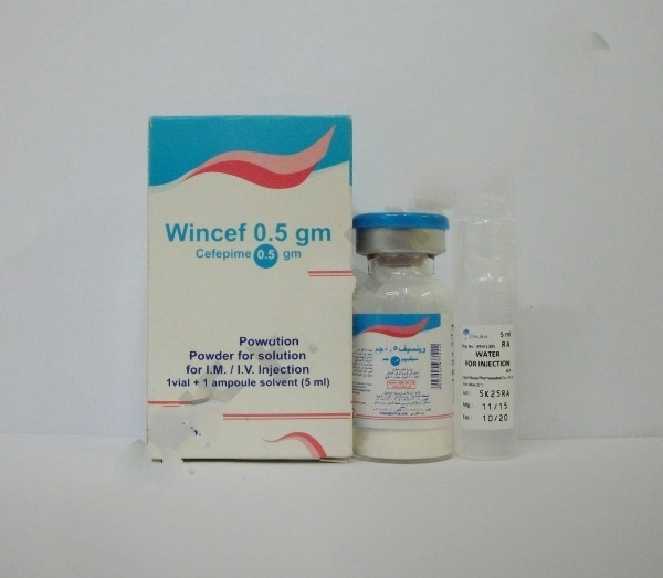 وينسيف 500 مجم فيال عضل أو وريد