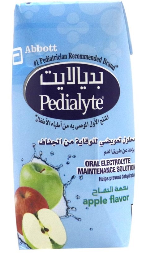 بيديالايت محلول تعويضي للوقاية من الجفاف بنكهة التفاح 200 مل