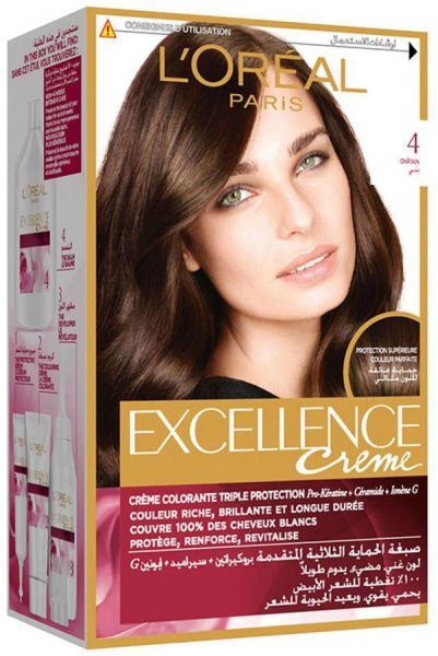 لوريال اكسلنس صبغة شعر كريم - بني 4