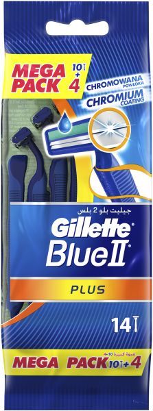ماكينة بلو بلس من جيليت ميجا باك 14 شفرة