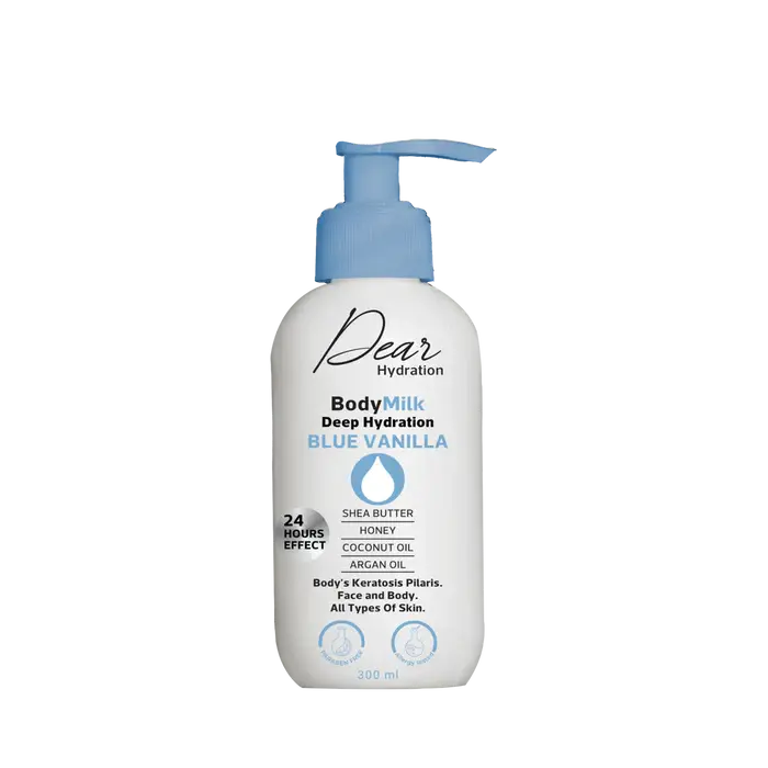 دير حليب مرطب للجسم بنكهة الفانيليا الزرقاء 300 مل عرض (1+1)
