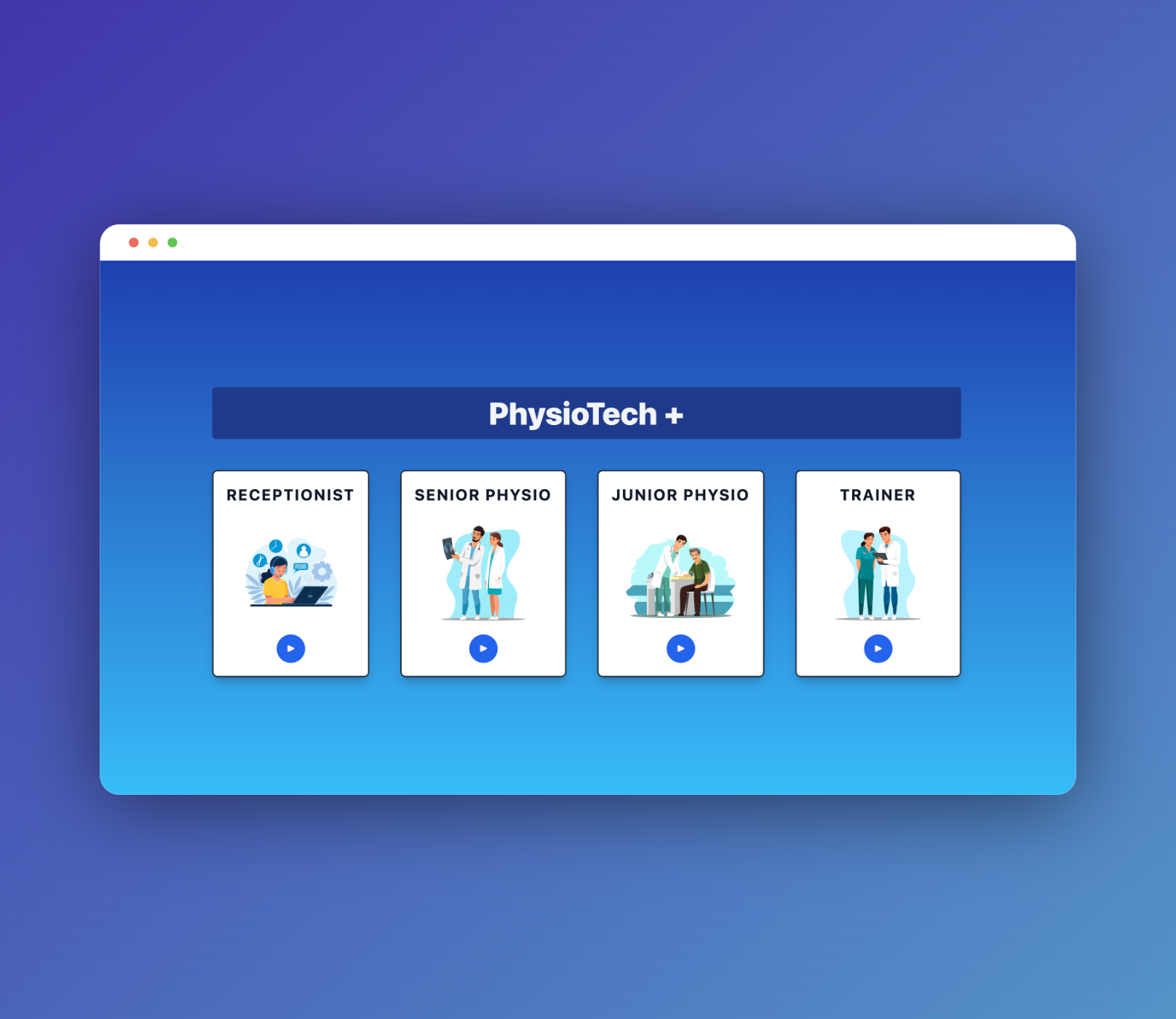 Physio+ MER Dashboard for Hospitals and Clinics