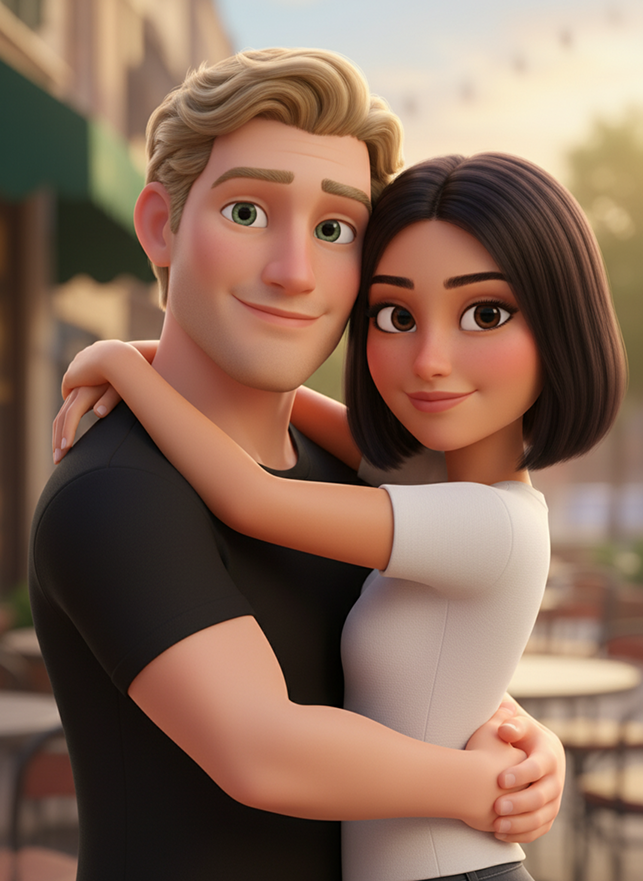 Couple - Pixar Style