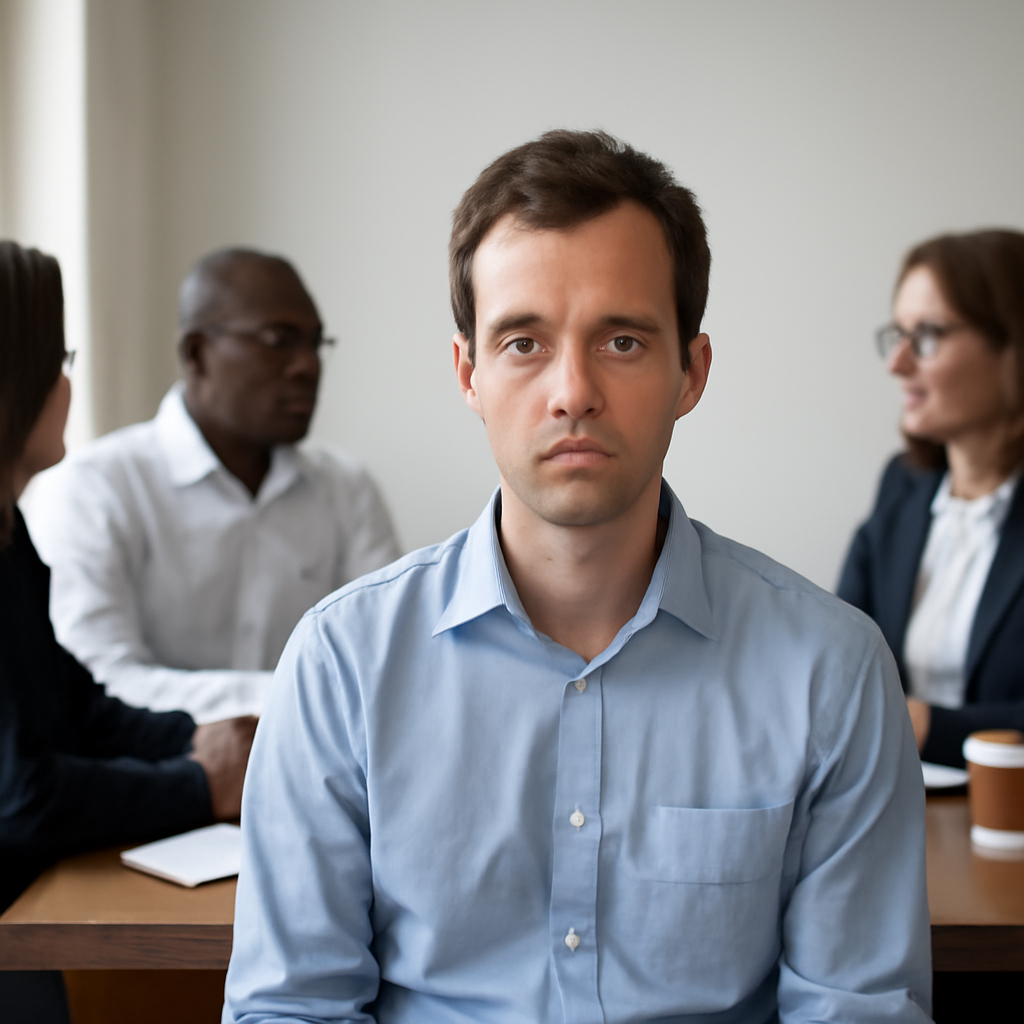 Awkward Silence in the Boardroom meme template