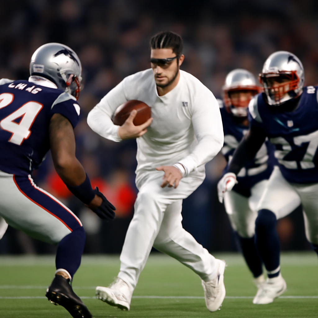 Bad Bunny's Halftime Show — Photoreal style — from Make Meme Template