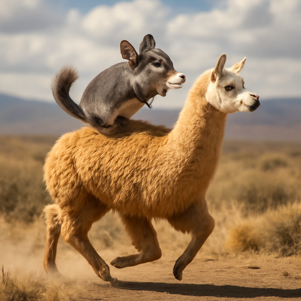 Chinchilla's Wild Alpaca Adventure meme template