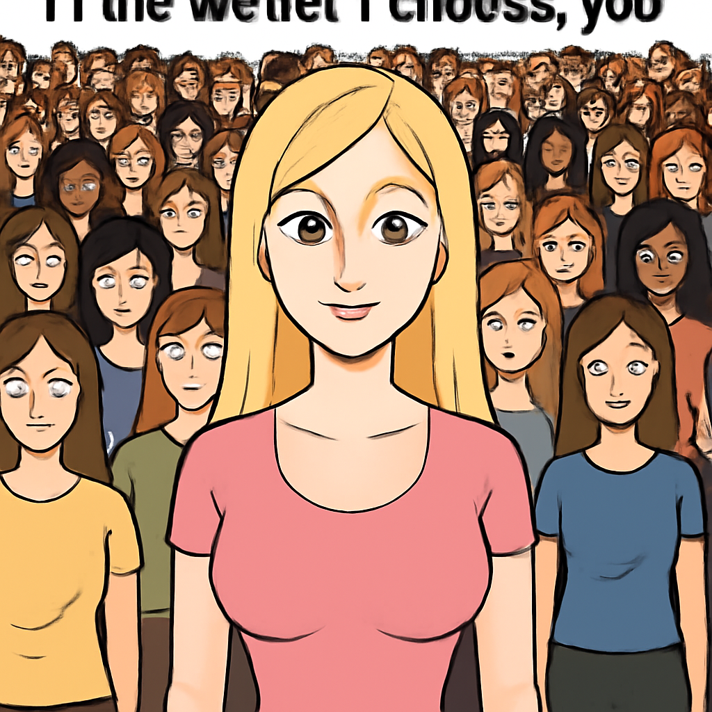 Chosen Among Many — Cartoon style — from Make Meme Template