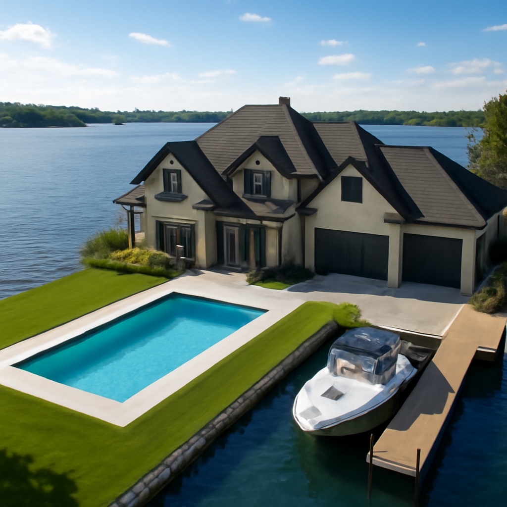 Dream Lakeside Retreat meme template