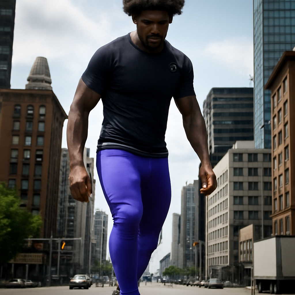 Lamar Jackson Towering Over the City meme template