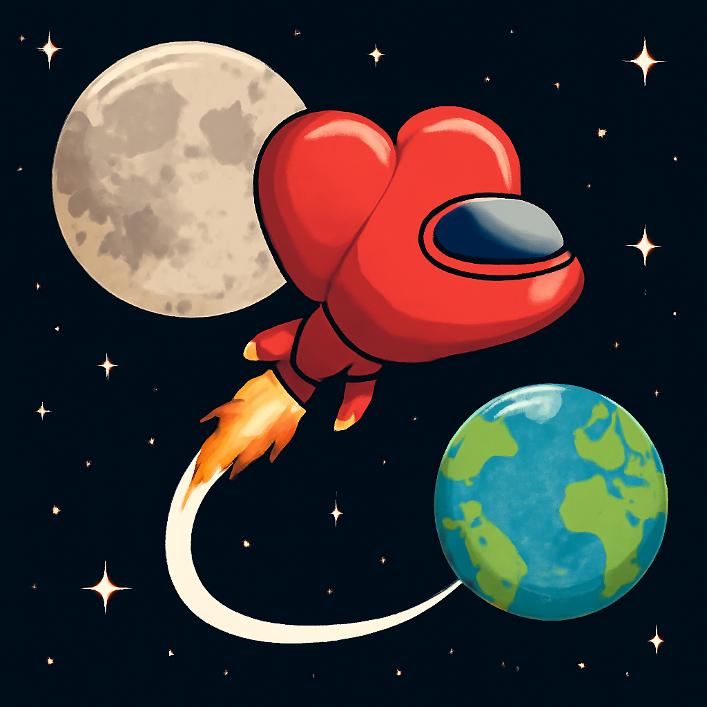Love Voyage to the Moon meme template