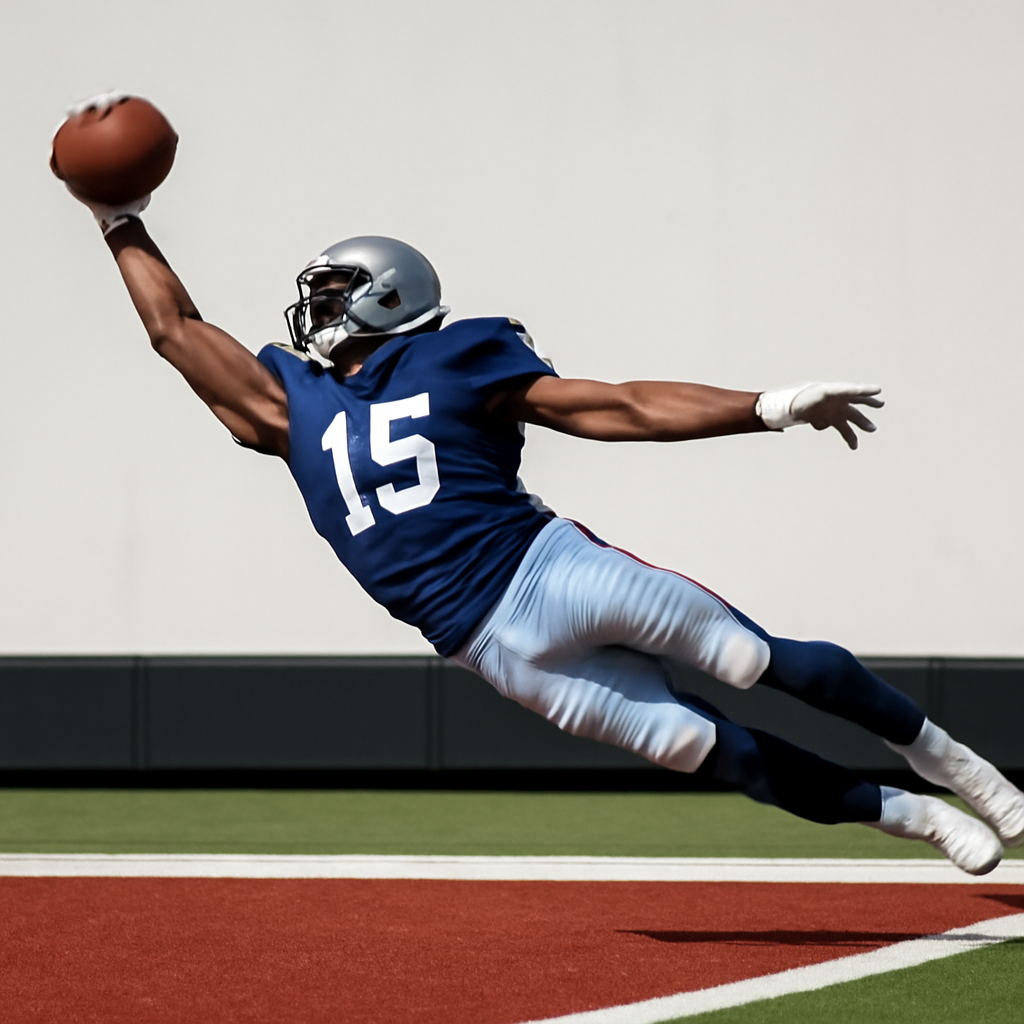 Stunning Endzone Catch meme template