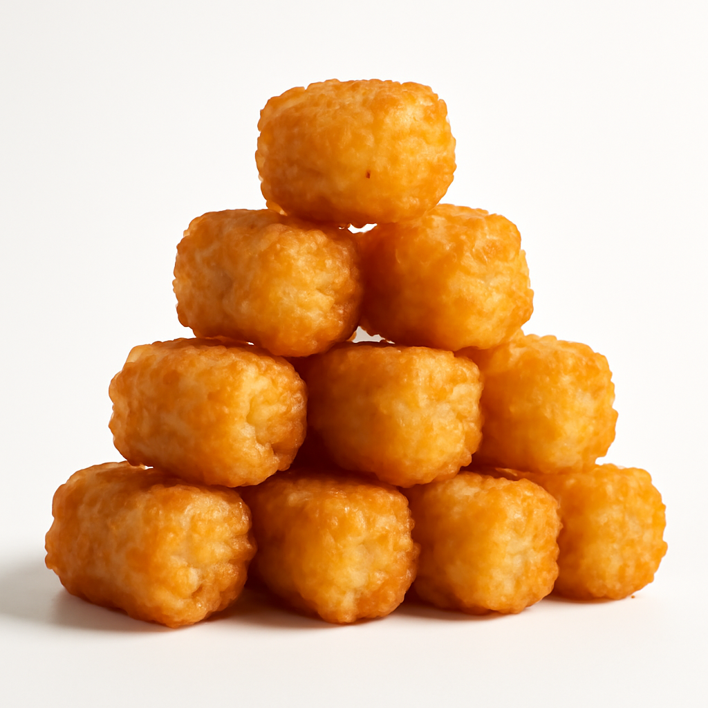 Tater Tot Tower Delight — Photoreal style — from Make Meme Template