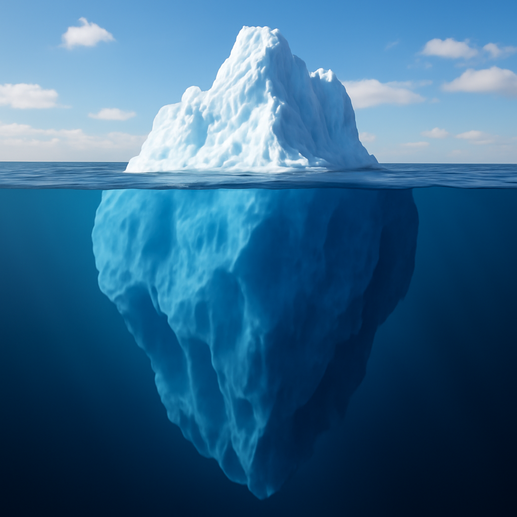 The Hidden Depths of Icebergs meme template