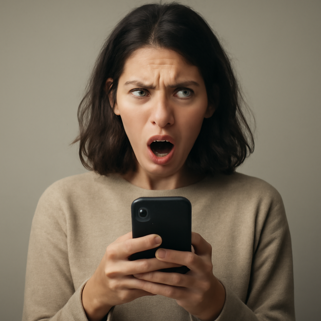 Unexpected News on My Phone meme template