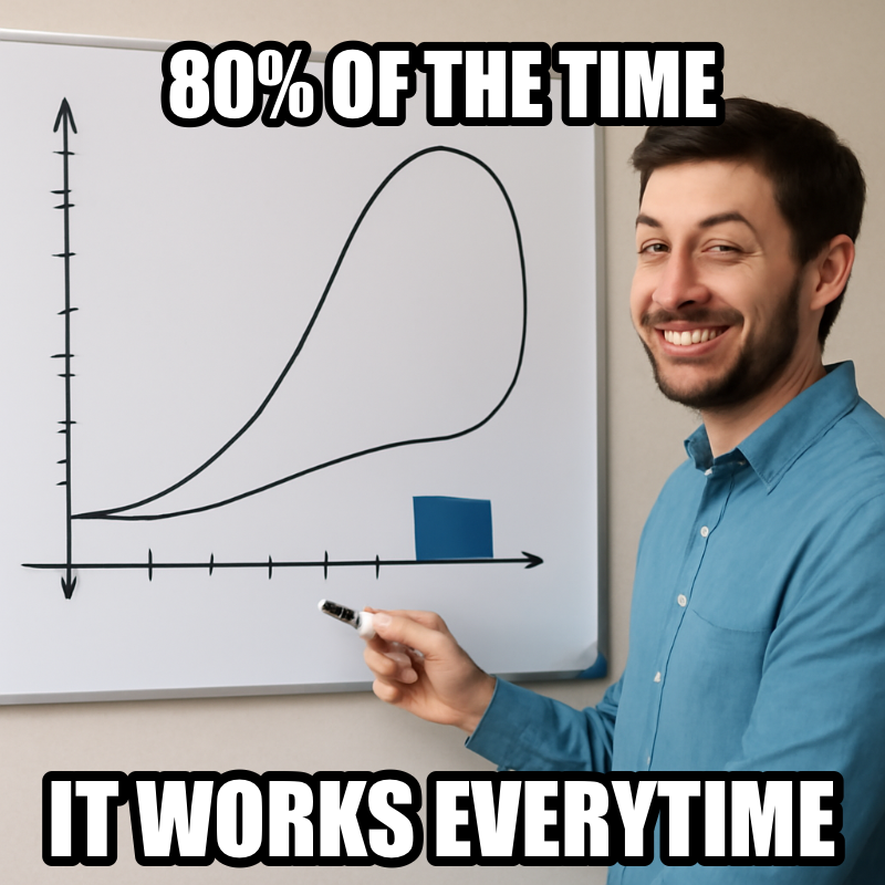 80 Of The Time / It Works Everytime meme