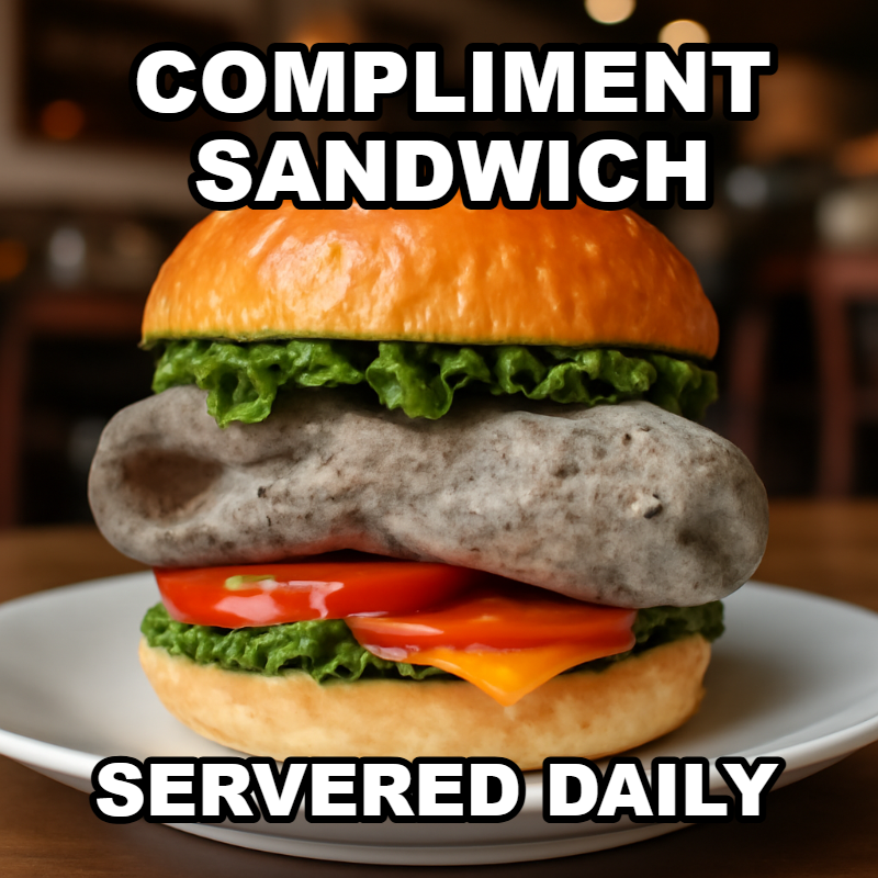 Compliment Sandwich / Servered Daily meme