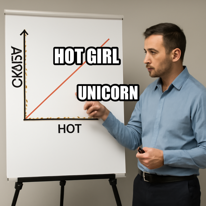 Hot Girl / Unicorn meme