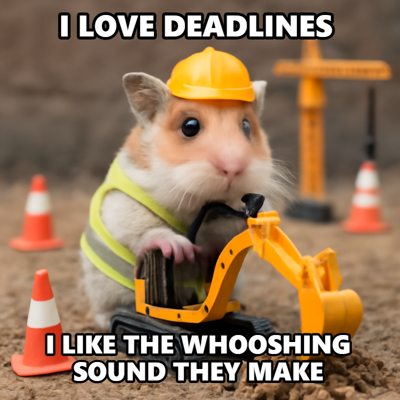 I Love Deadlines meme