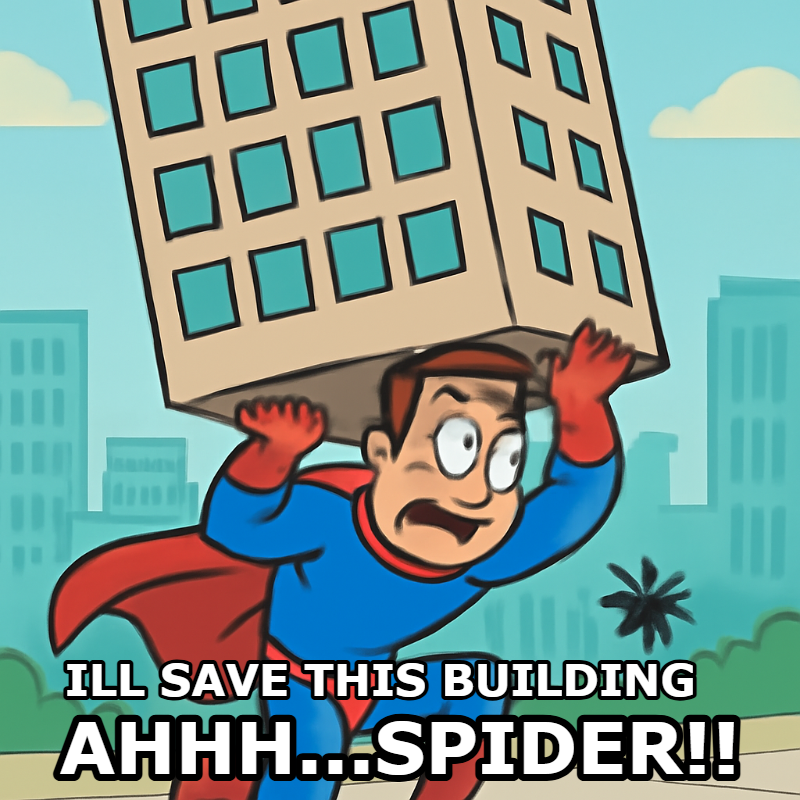 Ill Save This Building / Ahhhspider!! meme
