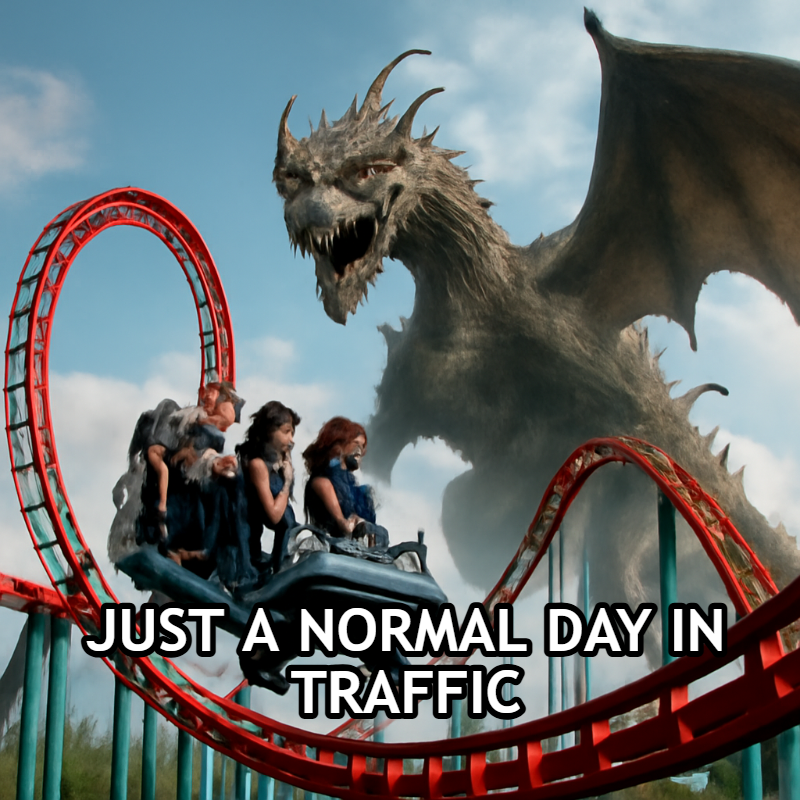 Just A Normal Day In Traffic meme