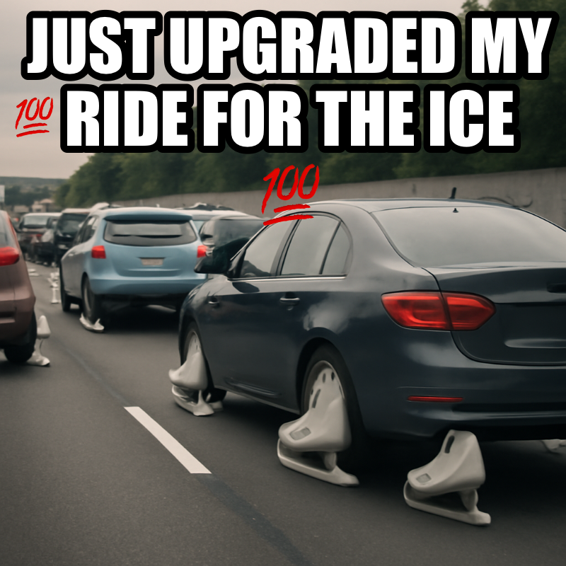 Just Upgraded My Ride For The Ice meme
