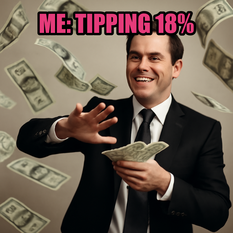 Me: Tipping 18 meme