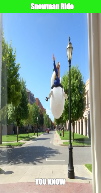 Snowman Ride | YOU KNOW meme