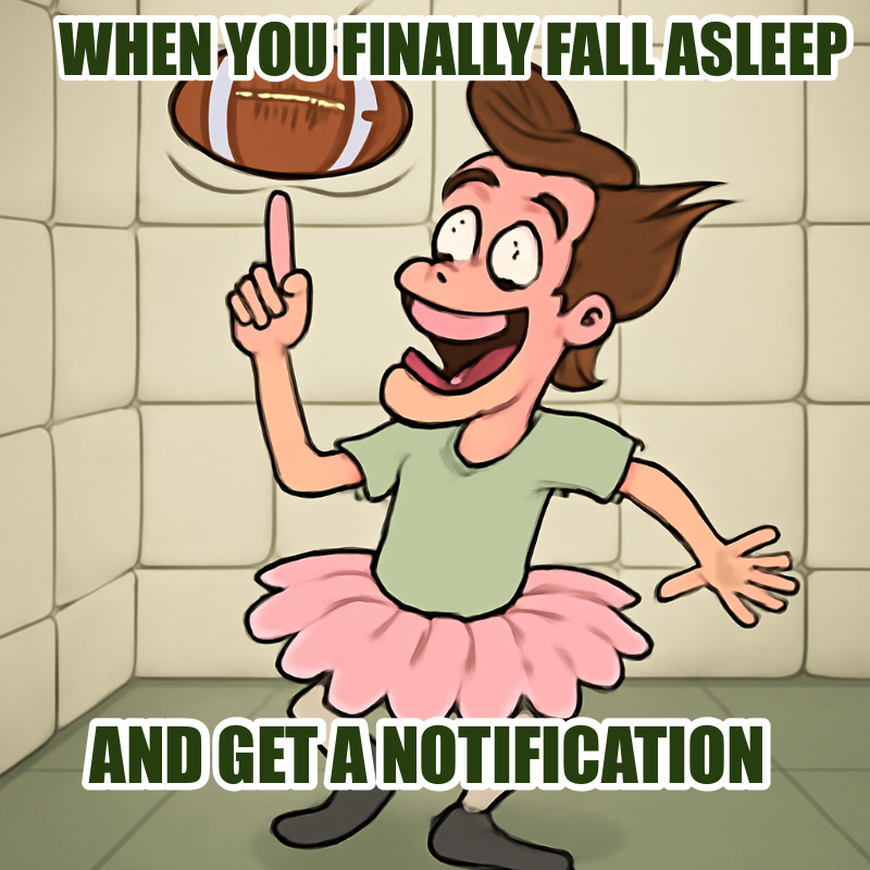 When You Finally Fall Asleep meme